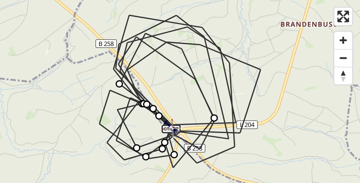 Flugroute Polizeihubschrauber Nettersheim - Nettersheim, 19 August 2026, 08:11