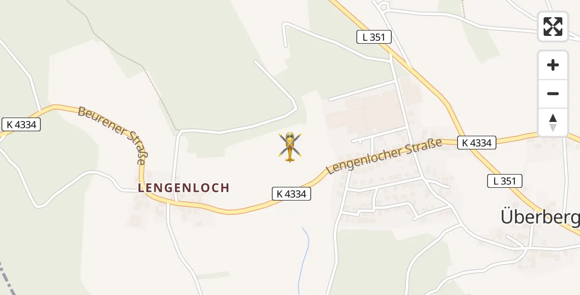 Flugroute Ambulanzhubschrauber Altensteig - Altensteig, 19 August 2026, 09:06