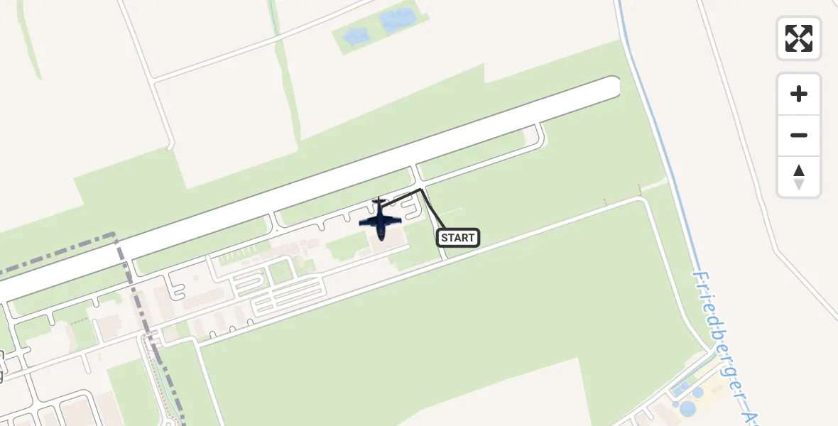 Flugroute Polizeiflugzeug Augsburg Flughafen - Augsburg Flughafen, 19 August 2026, 12:54