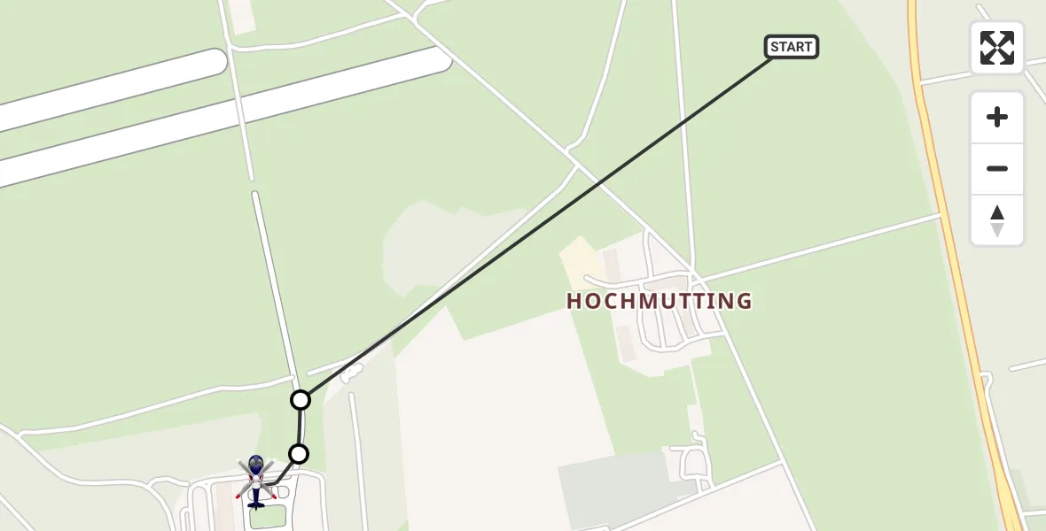 Flugroute Polizeihubschrauber Oberschleißheim - Oberschleißheim, 19 August 2026, 19:54