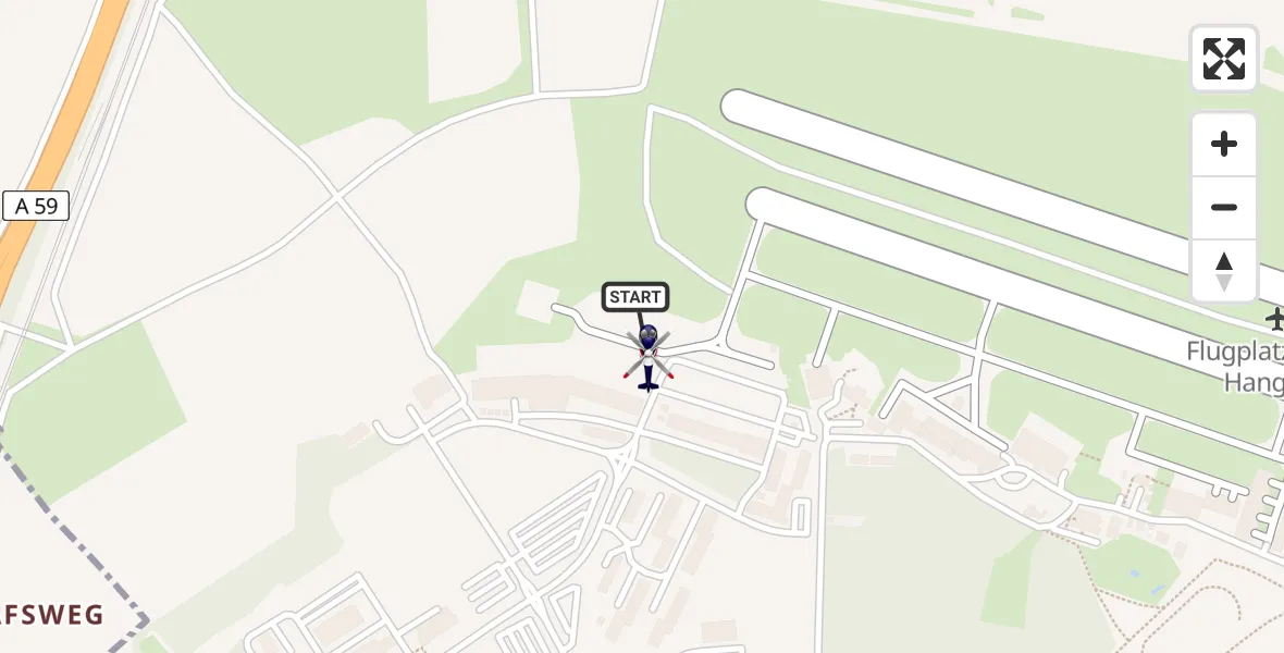 Flugroute Polizeihubschrauber Sankt Augustin - Sankt Augustin, 20 August 2026, 19:46