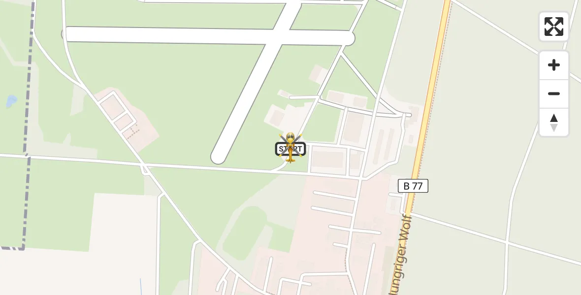 Flugroute Rettungshubschrauber Itzehoe Hungriger Wolf Flugplatz - Itzehoe Hungriger Wolf Flugplatz, 21 August 2026, 05:03