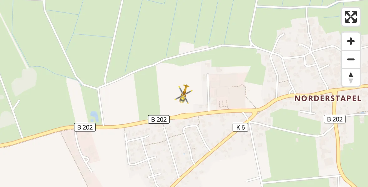 Flugroute Ambulanzhubschrauber Stapel - Stapel, 21 August 2026, 15:29