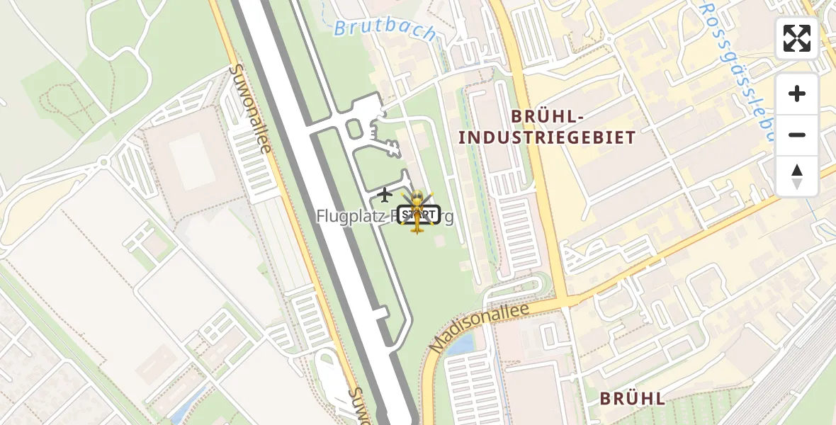 Flugroute Ambulanzhubschrauber Freiburg im Breisgau Flugplatz - Freiburg im Breisgau Flugplatz, 21 August 2026, 18:25