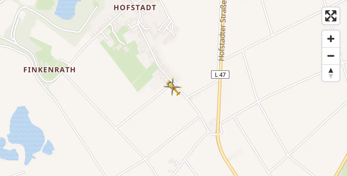 Flugroute Rettungshubschrauber Herzogenrath - Herzogenrath, 22 August 2026, 05:59