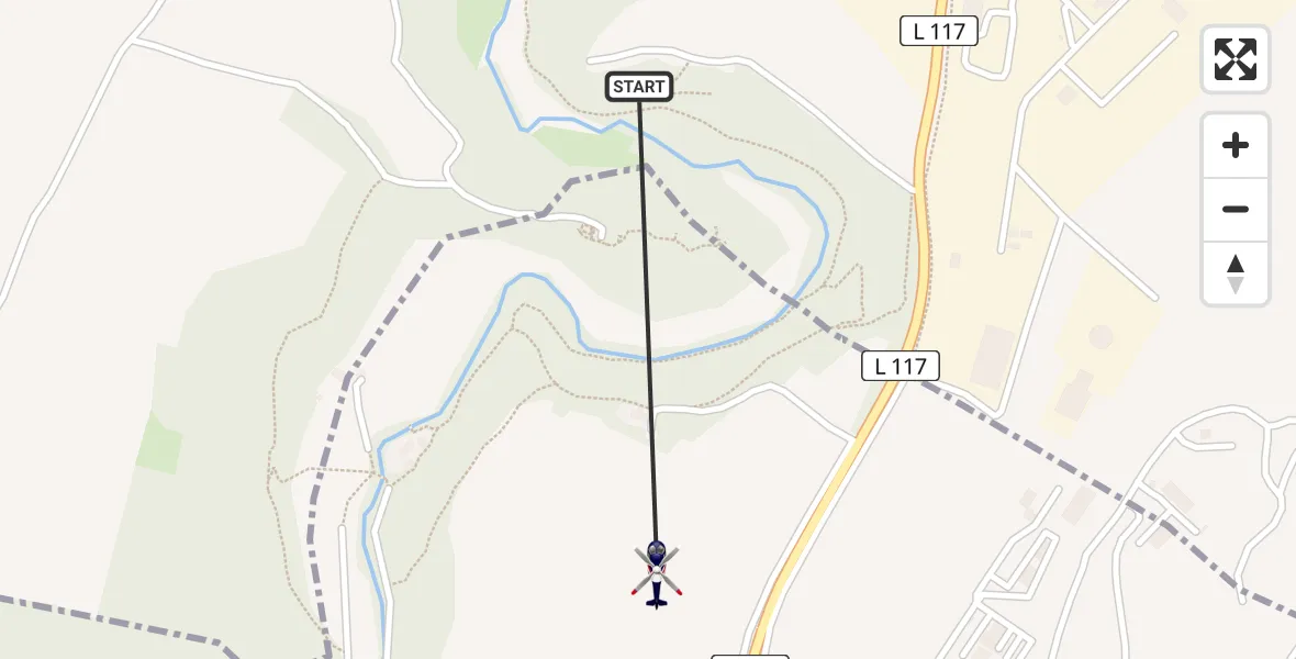 Flugroute Polizeihubschrauber Plaidt - Ochtendung, 22 August 2026, 09:07