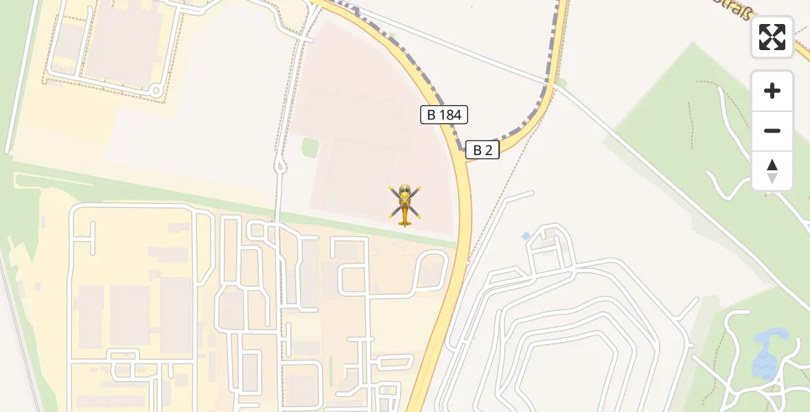 Flugroute Rettungshubschrauber Leipzig - Leipzig, 22 August 2026, 14:44