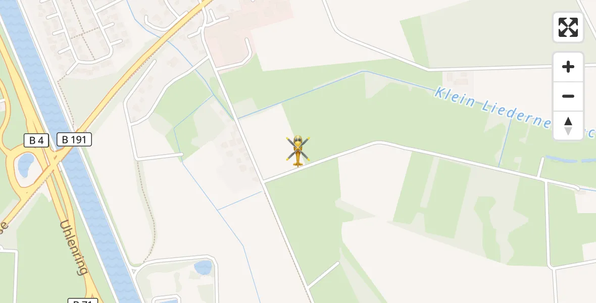 Flugroute Rettungshubschrauber Uelzen - Uelzen, 23 August 2026, 10:06