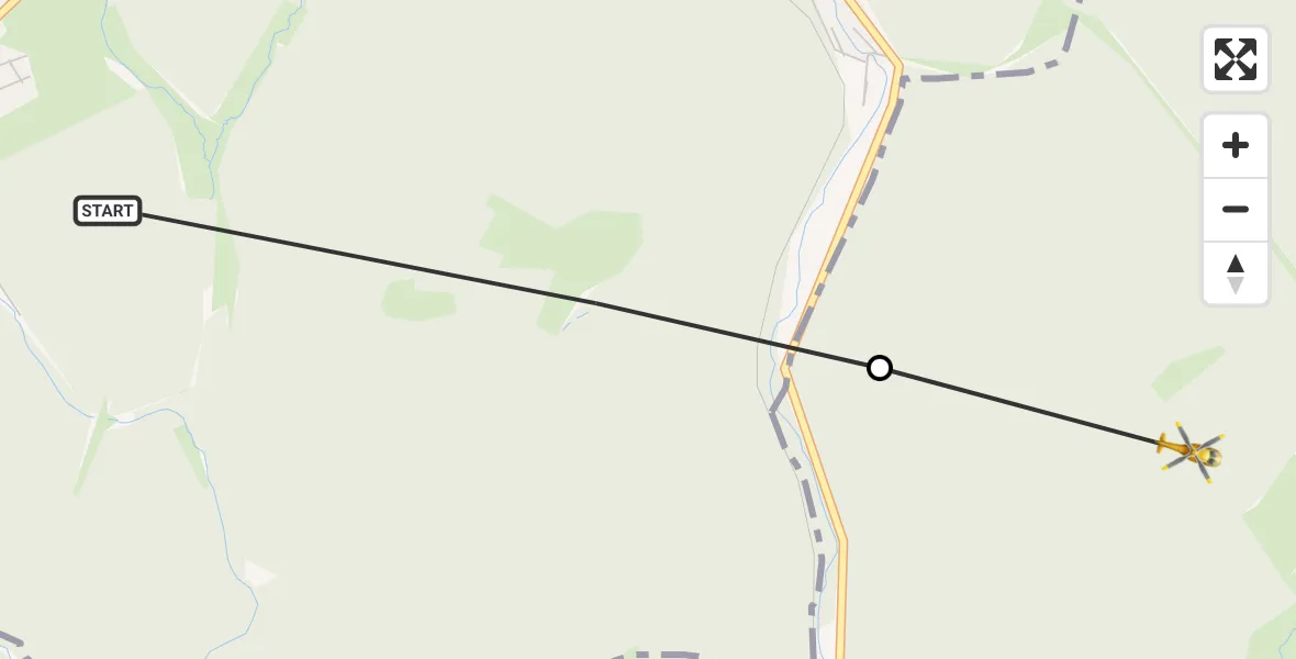 Flugroute Rettungshubschrauber Suhl - Ilmenau, 23 August 2026, 11:32