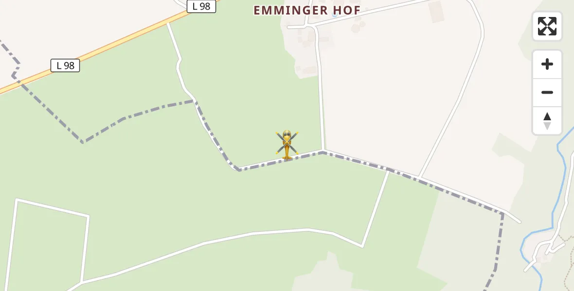 Flugroute Ambulanzhubschrauber Welling - Welling, 23 August 2026, 14:17