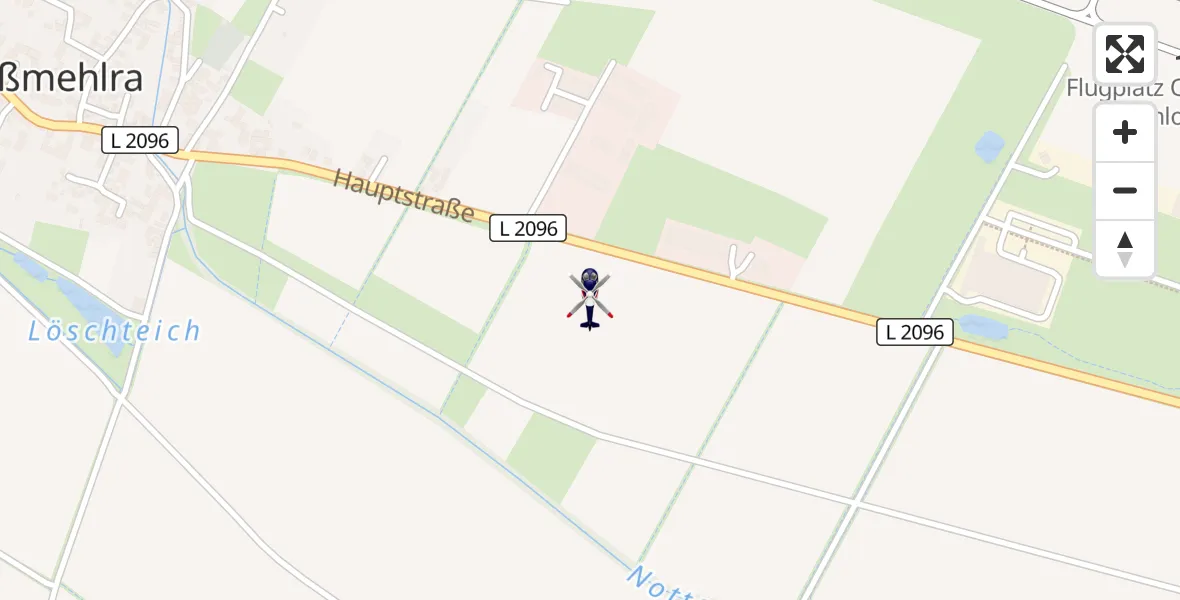 Flugroute Polizeihubschrauber Nottertal-Heilinger Höhen - Nottertal-Heilinger Höhen, 23 August 2026, 22:15