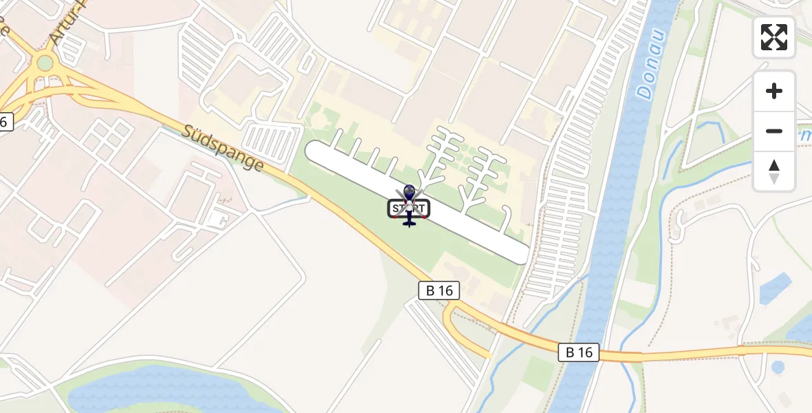 Flugroute Polizeihubschrauber Donauwörth Hubschrauberlandeplatz - Donauwörth Hubschrauberlandeplatz, 24 August 2026, 11:07