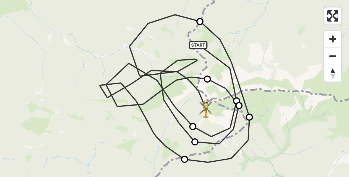 Flugroute Rettungshubschrauber Schlehdorf - Ohlstadt, 24 August 2026, 13:23