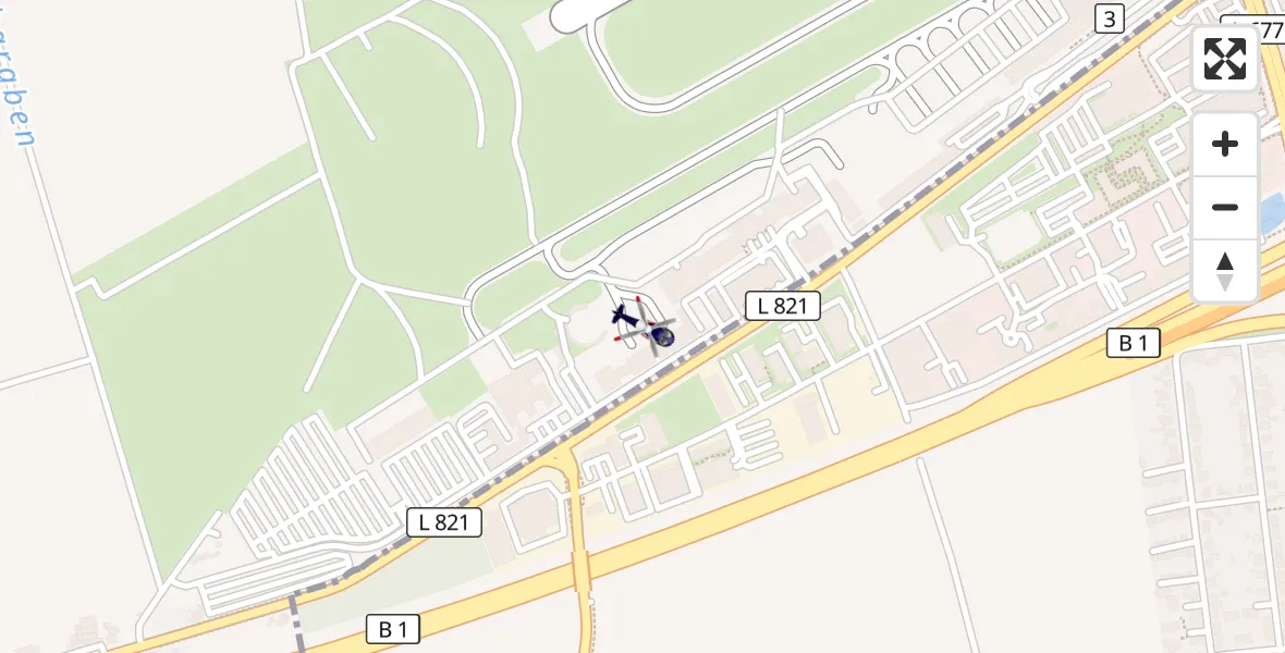 Flugroute Polizeihubschrauber Dortmund Flughafen - Dortmund Flughafen, 25 August 2026, 08:14