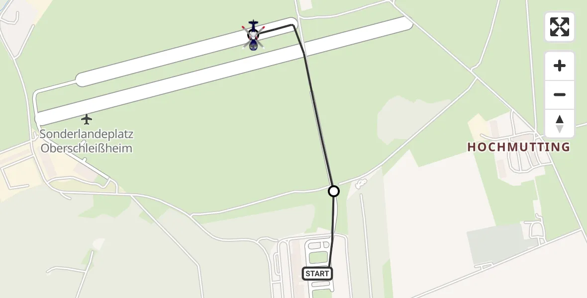 Flugroute Polizeihubschrauber Oberschleißheim - Schleissheim Flugplatz, 25 August 2026, 08:18