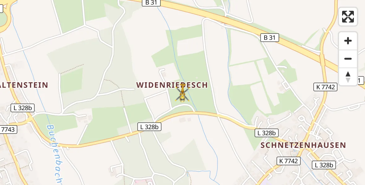 Flugroute Rettungshubschrauber Friedrichshafen - Friedrichshafen, 25 August 2026, 17:07