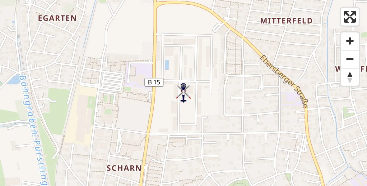 Flugroute Polizeihubschrauber Rosenheim - Rosenheim, 26 August 2026, 13:19