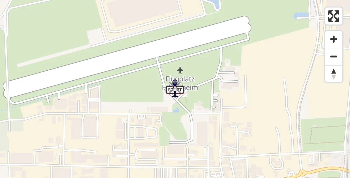 Flugroute Polizeihubschrauber Hildesheim Flugplatz - Hildesheim Flugplatz, 26 August 2026, 14:01