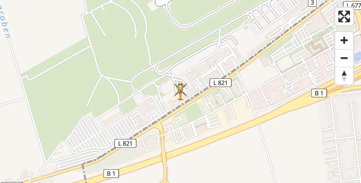 Flugroute Rettungshubschrauber Dortmund Flughafen - Dortmund Flughafen, 26 August 2026, 19:31