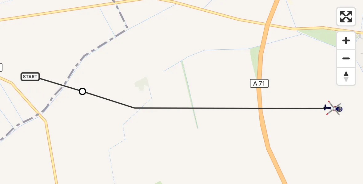 Flugroute Polizeihubschrauber Zimmernsupra - Erfurt, 26 August 2026, 20:07