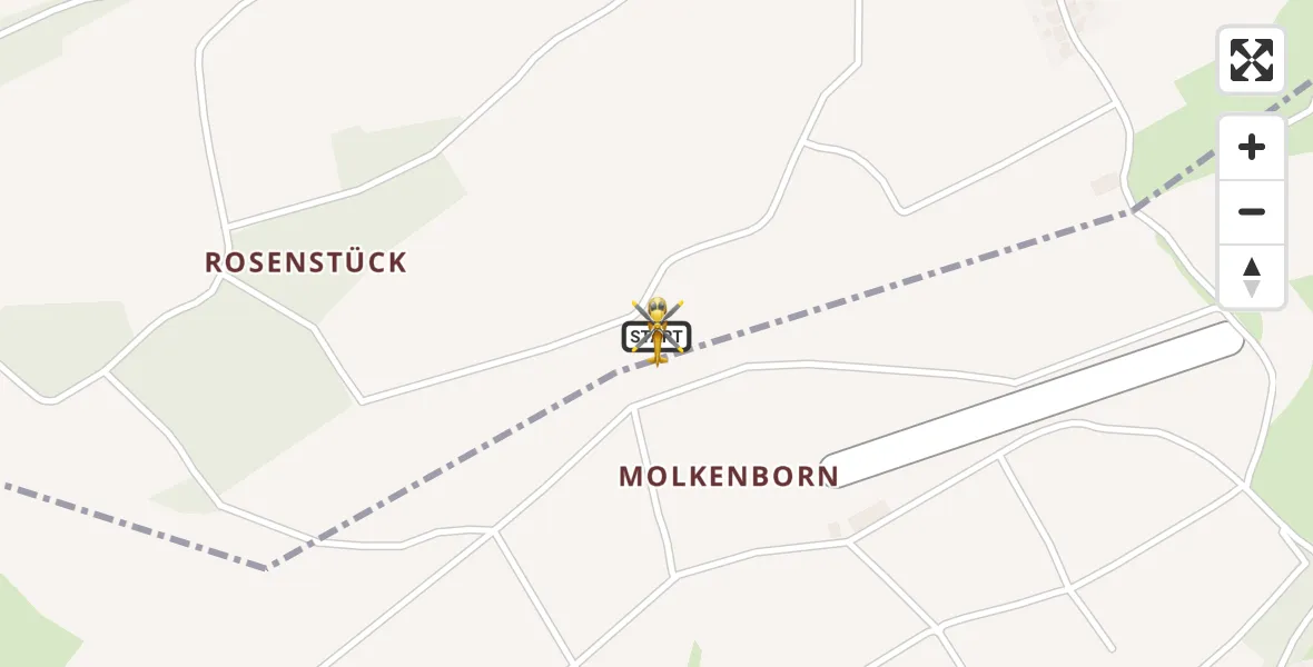 Flugroute Rettungshubschrauber Rockenhausen - Rockenhausen, 27 August 2026, 08:14