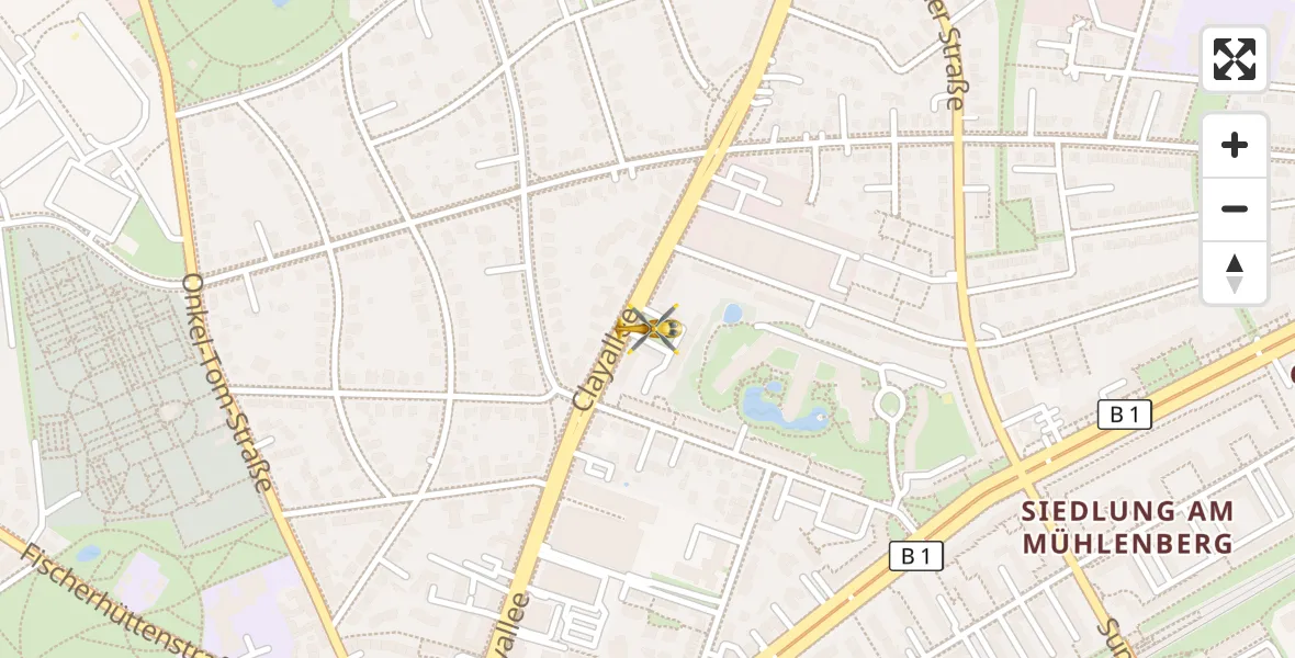 Flugroute Rettungshubschrauber Berlin - Berlin, 27 August 2026, 08:45