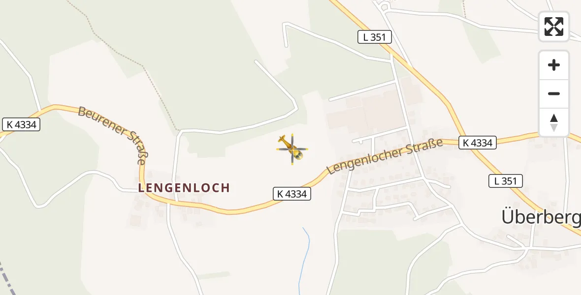 Flugroute Ambulanzhubschrauber Altensteig - Altensteig, 27 August 2026, 14:08