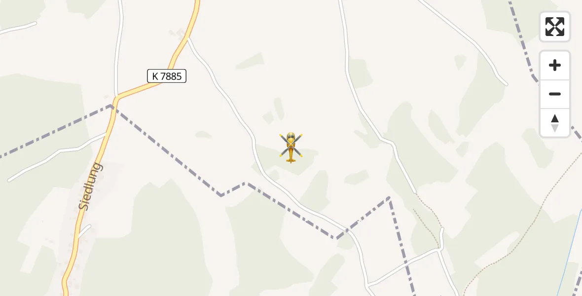Flugroute Rettungshubschrauber Elsterberg - Elsterberg, 27 August 2026, 14:34