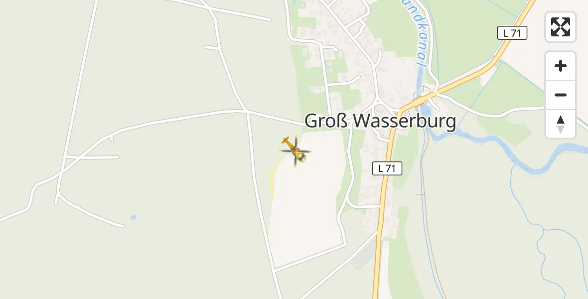 Flugroute Rettungshubschrauber Krausnick-Groß Wasserburg - Krausnick-Groß Wasserburg, 27 August 2026, 16:23