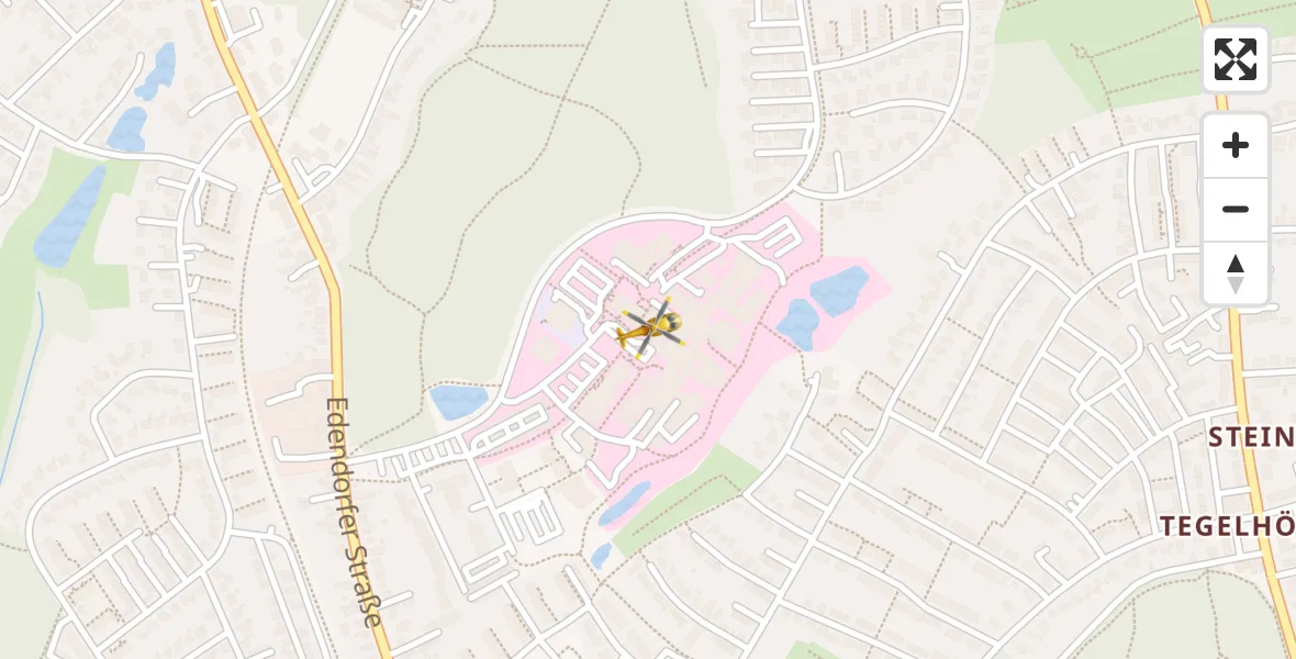 Flugroute Ambulanzhubschrauber Itzehoe - Itzehoe, 27 August 2026, 16:27