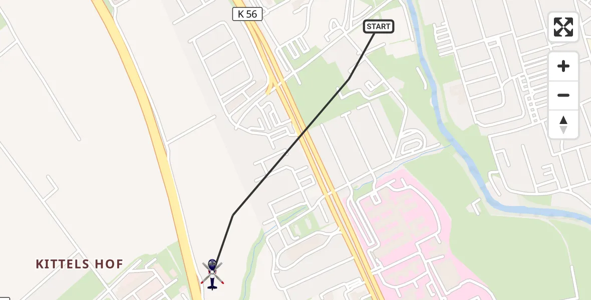 Flugroute Polizeihubschrauber Erfurt - Erfurt, 28 August 2026, 08:58
