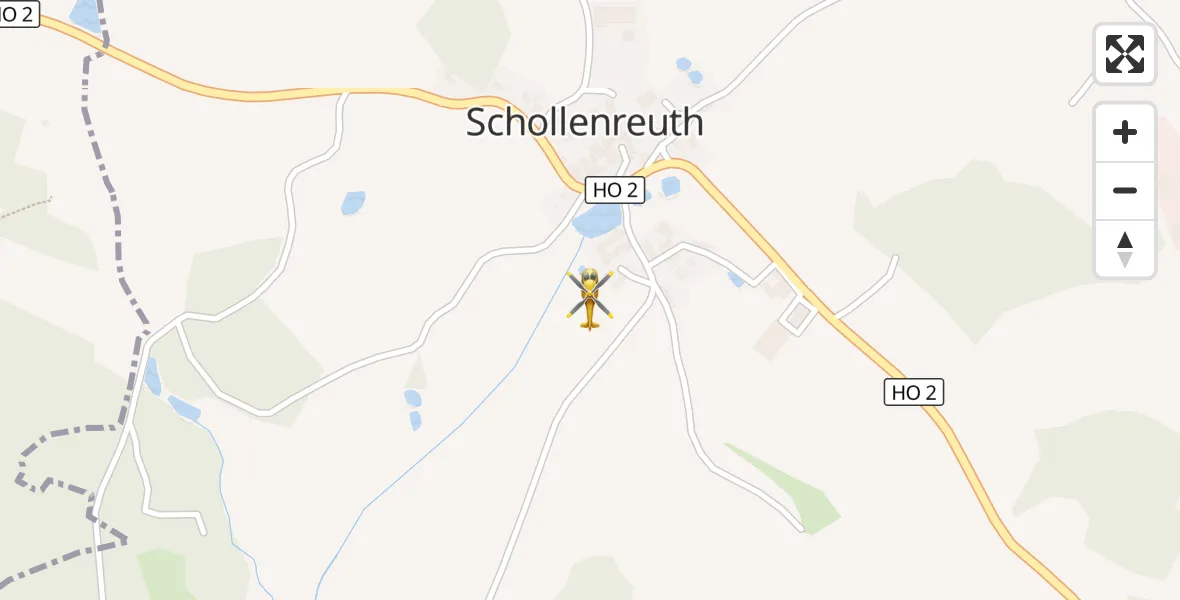 Flugroute Rettungshubschrauber Feilitzsch - Feilitzsch, 28 August 2026, 10:18