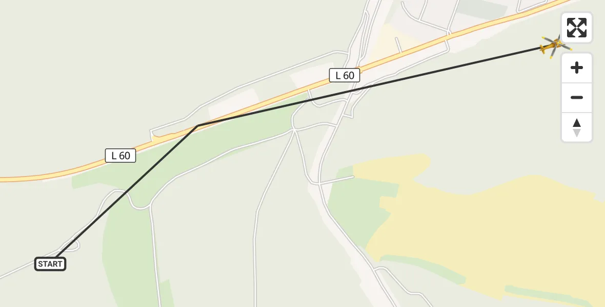 Flugroute Rettungshubschrauber Schipkau - Schipkau, 29 August 2026, 09:05
