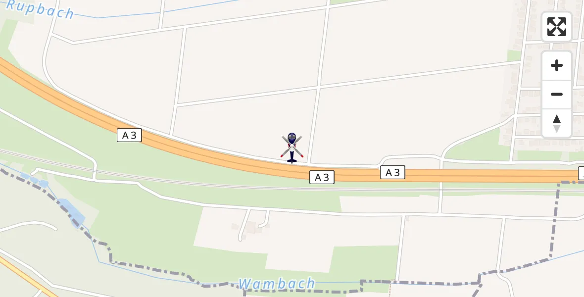 Flugroute Polizeihubschrauber Elz - Elz, 29 August 2026, 12:22
