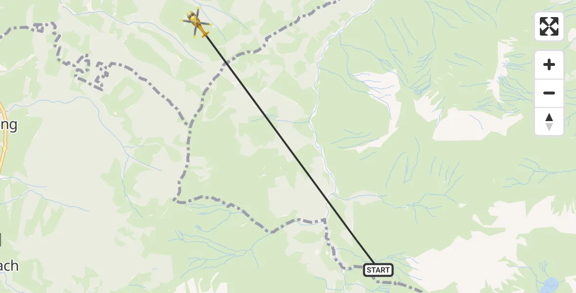 Flugroute Rettungshubschrauber Bad Hindelang - Sonthofen, 29 August 2026, 16:31