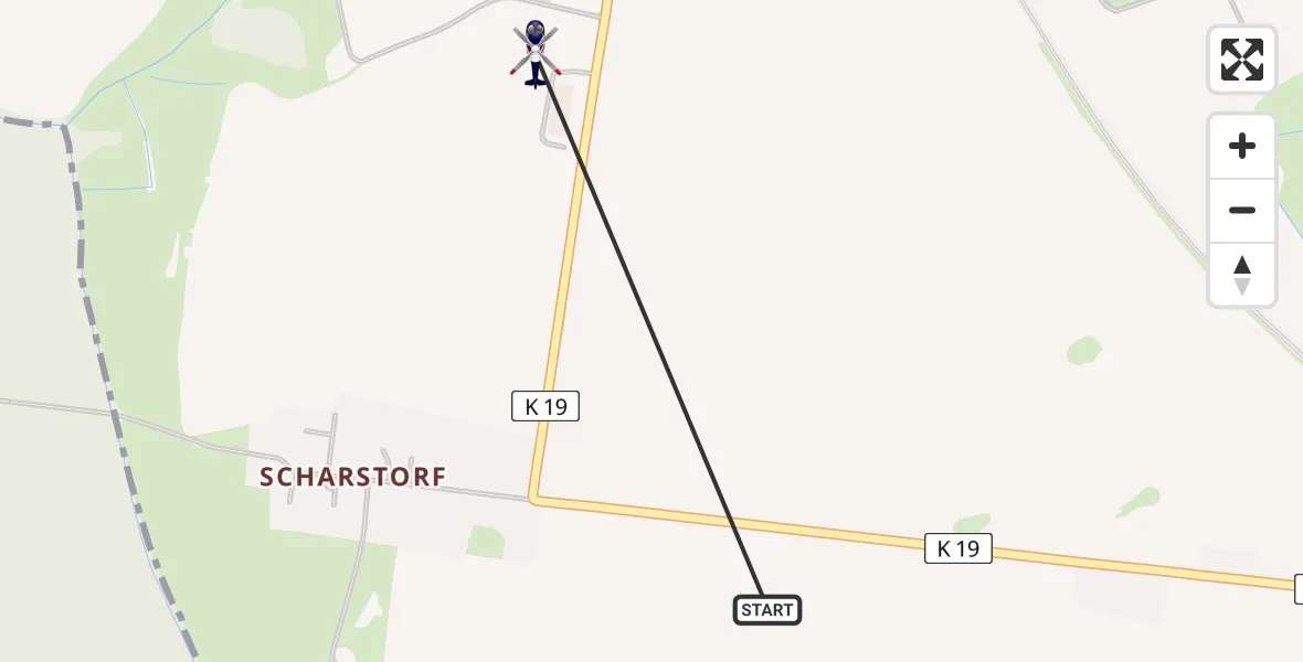 Flugroute Polizeihubschrauber Dummerstorf - Dummerstorf, 29 August 2026, 18:43