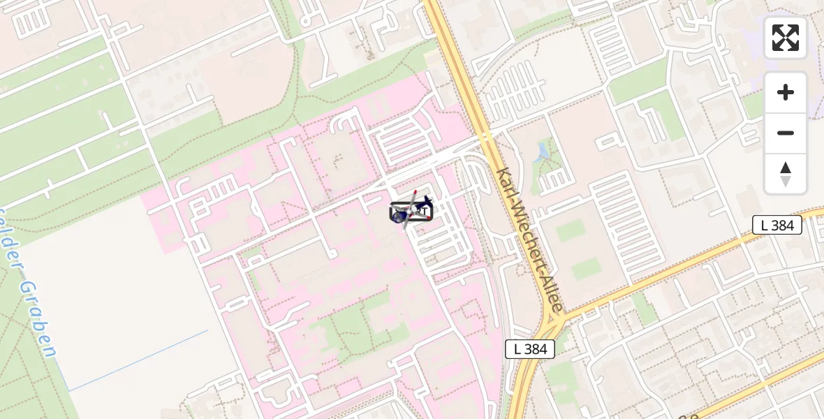 Flugroute Polizeihubschrauber Hannover Luftrettung Hubschrauberlandeplatz (Christoph 4) - Hannover Luftrettung Hubschrauberlandeplatz (Christoph 4), 30 August 2026, 04:53