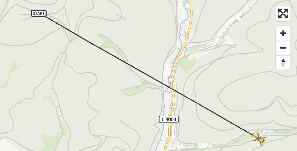 Flugroute Rettungshubschrauber Schleusingen - Schleusingen, 30 August 2026, 08:25
