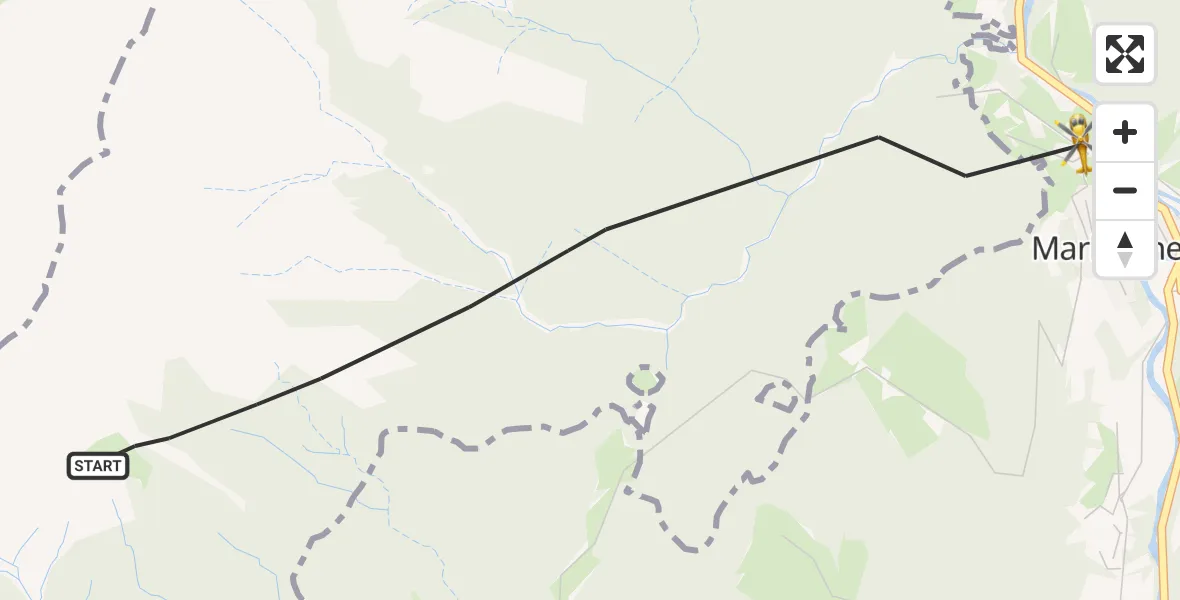 Flugroute Rettungshubschrauber Schellenberger Forst - Marktschellenberg, 30 August 2026, 08:43