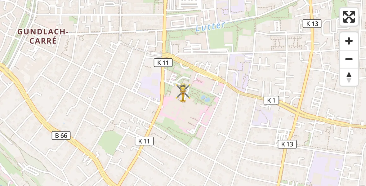 Flugroute Rettungshubschrauber Bielefeld - Bielefeld, 30 August 2026, 08:52