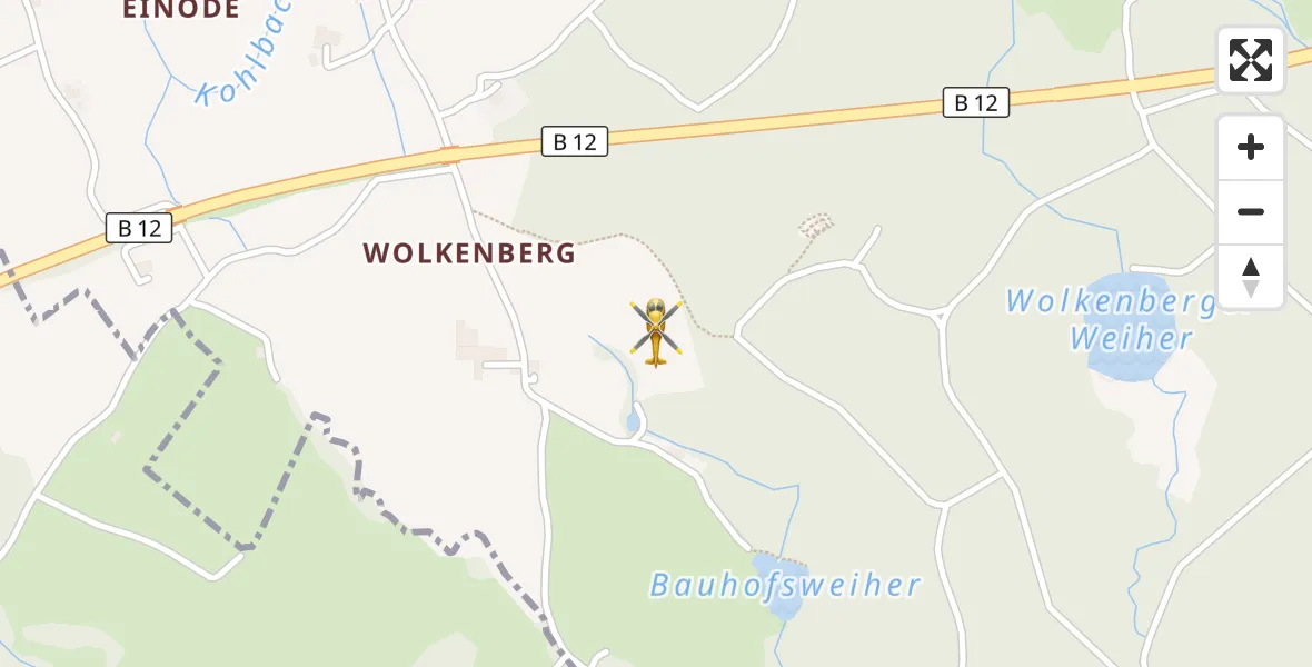Flugroute Rettungshubschrauber Wildpoldsried - Wildpoldsried, 30 August 2026, 09:13