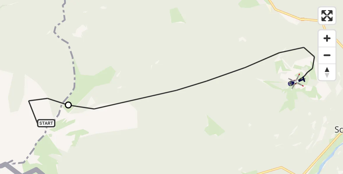 Flugroute Polizeihubschrauber Ruhpolding - Schneizlreuth, 30 August 2026, 10:24