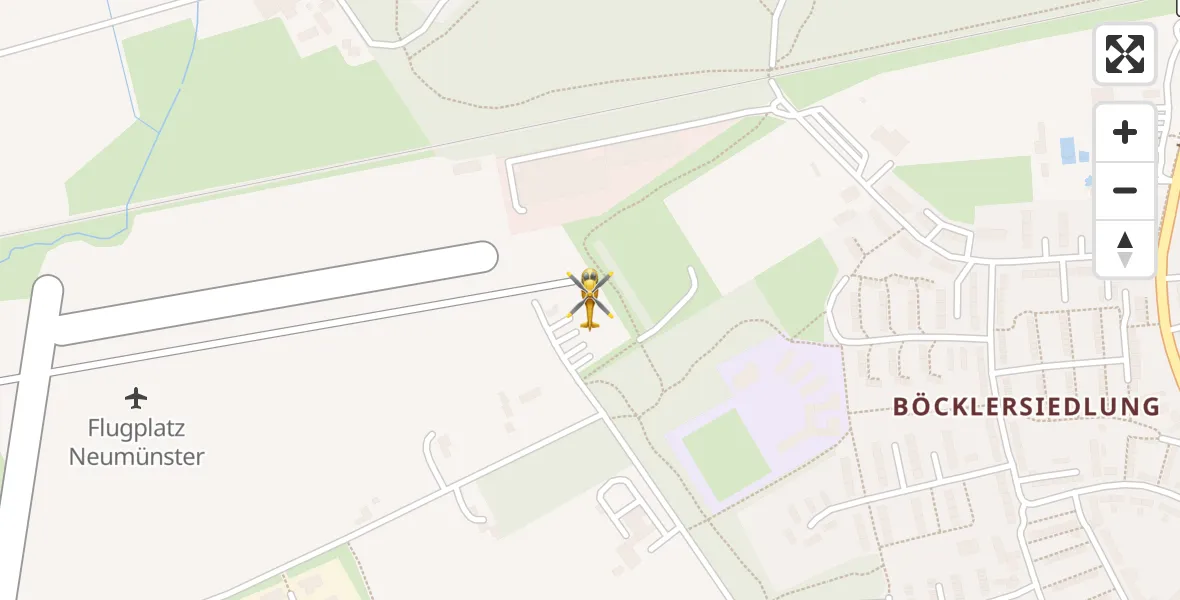Flugroute Rettungshubschrauber Neumünster Flughafen - Neumünster Flughafen, 30 August 2026, 12:39