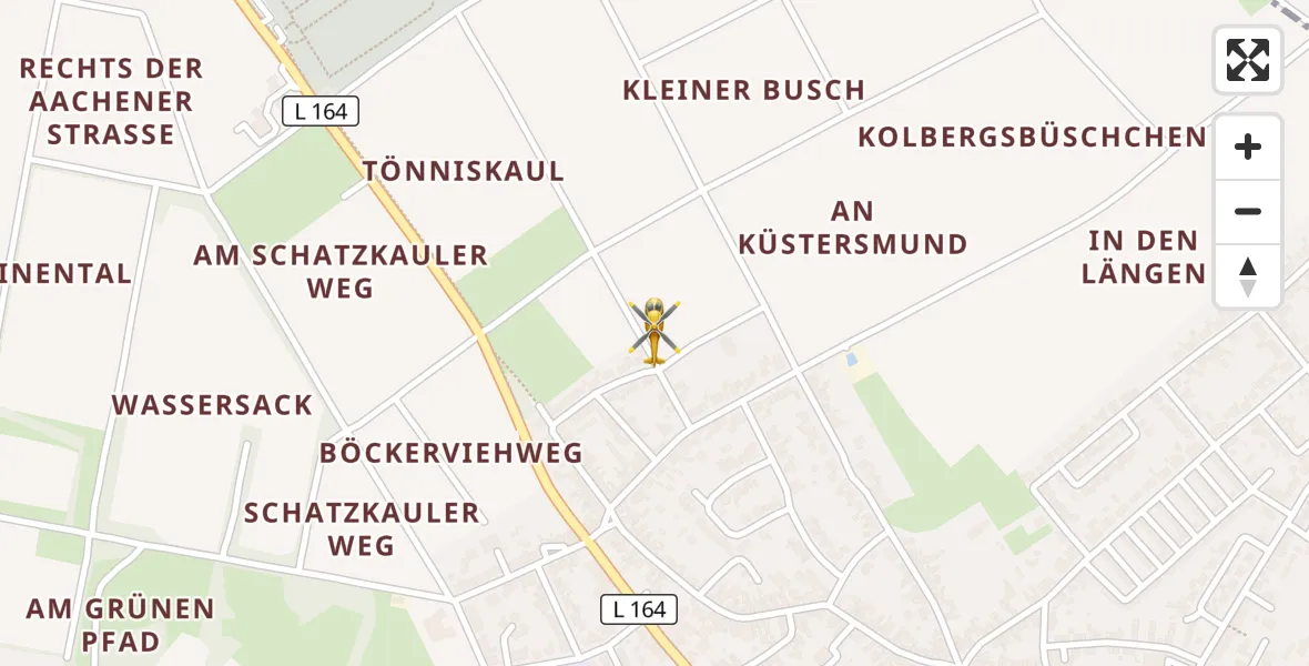 Flugroute Rettungshubschrauber Alsdorf - Alsdorf, 30 August 2026, 15:37