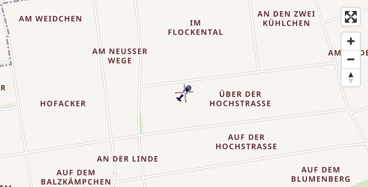 Flugroute Polizeihubschrauber Elsdorf - Elsdorf, 30 August 2026, 17:32