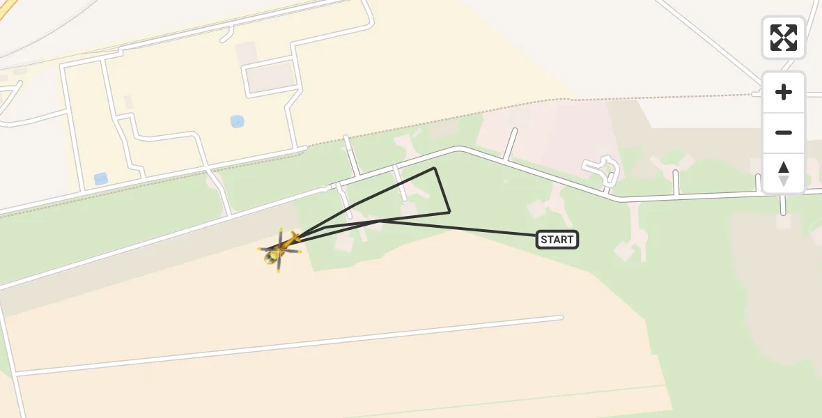 Flugroute Rettungshubschrauber Werneuchen - Werneuchen, 30 August 2026, 17:43