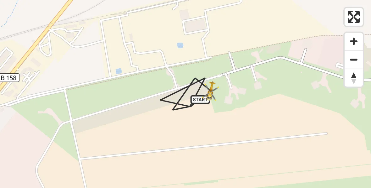 Flugroute Rettungshubschrauber Werneuchen - Werneuchen, 30 August 2026, 17:45