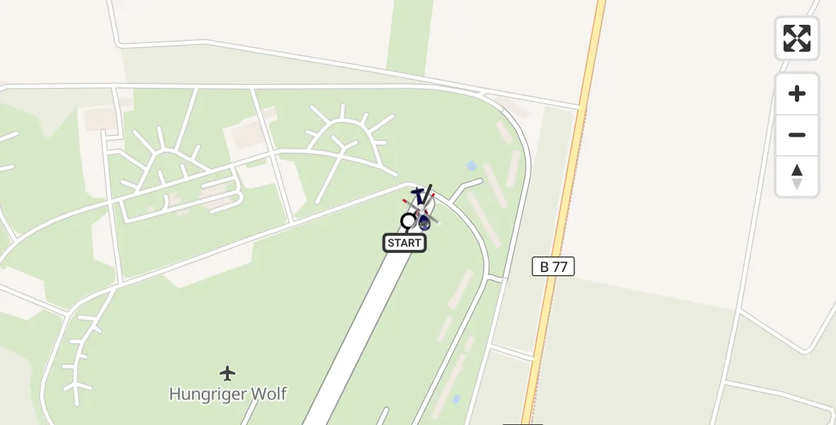 Flugroute Polizeihubschrauber Itzehoe Hungriger Wolf Flugplatz - Hohenlockstedt, 31 August 2026, 11:04
