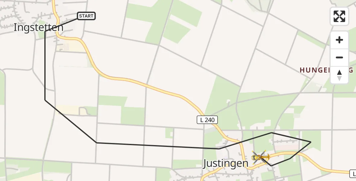 Flugroute Rettungshubschrauber Schelklingen - Schelklingen, 31 August 2026, 12:13