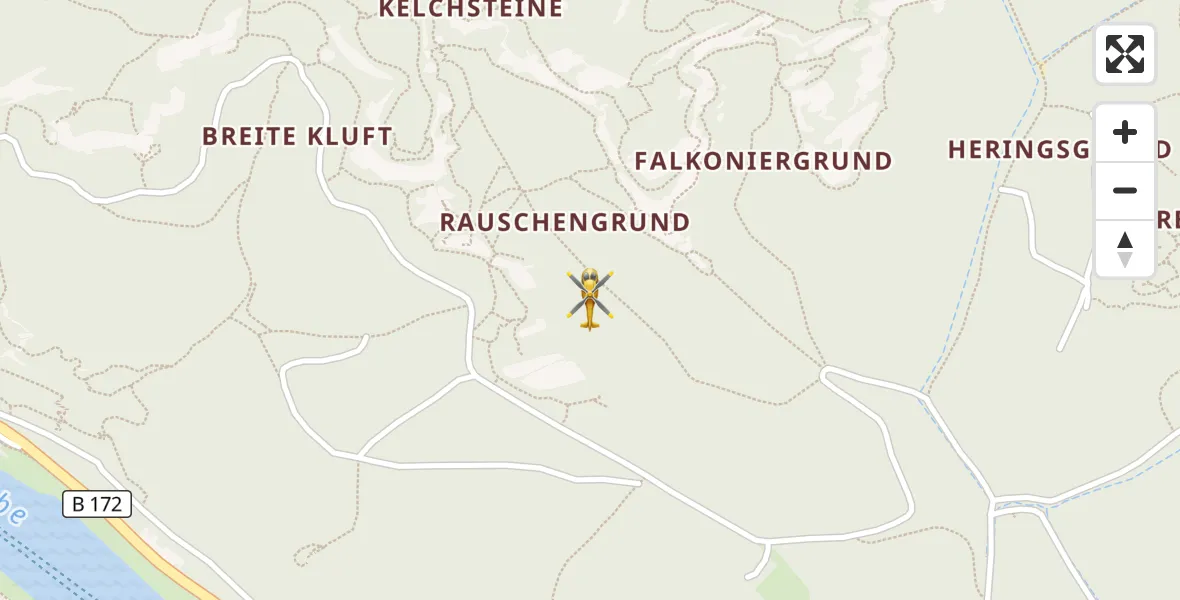 Flugroute Rettungshubschrauber Bad Schandau - Bad Schandau, 31 August 2026, 16:04